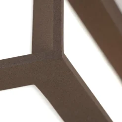 Lámpara de exterior Henry, corten, aluminio fundido a presión, E27, IP44