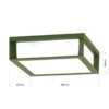 Lámpara de exterior Henry, verde, aluminio fundido a presión, E27, IP44