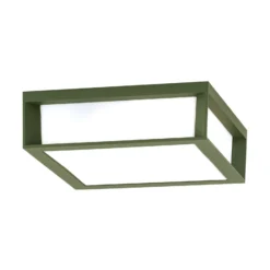 Lámpara de exterior Henry, verde, aluminio fundido a presión, E27, IP44