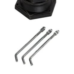 Lámpara de exterior Lindby Eddie, 198 cm, óxido, metal, IP44, E27