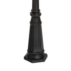 Lámpara de exterior Lindby Eddie, 198 cm, óxido, metal, IP44, E27