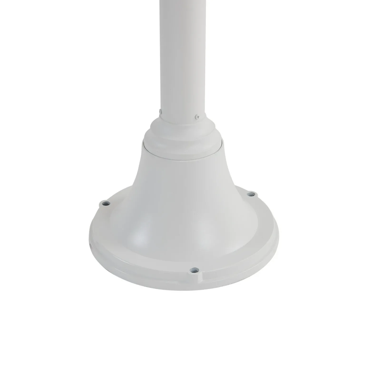 Lámpara de exterior Lindby Madea, blanca, 2 luces, 213 cm, E27, IP44
