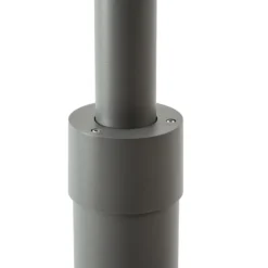 Lámpara de exterior Lucande Chandan, altura 215 cm, color antracita, 2 luces.