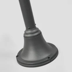Lámpara de exterior Madea de Lindby, gris, 2 luces, 212 cm, E27, IP44