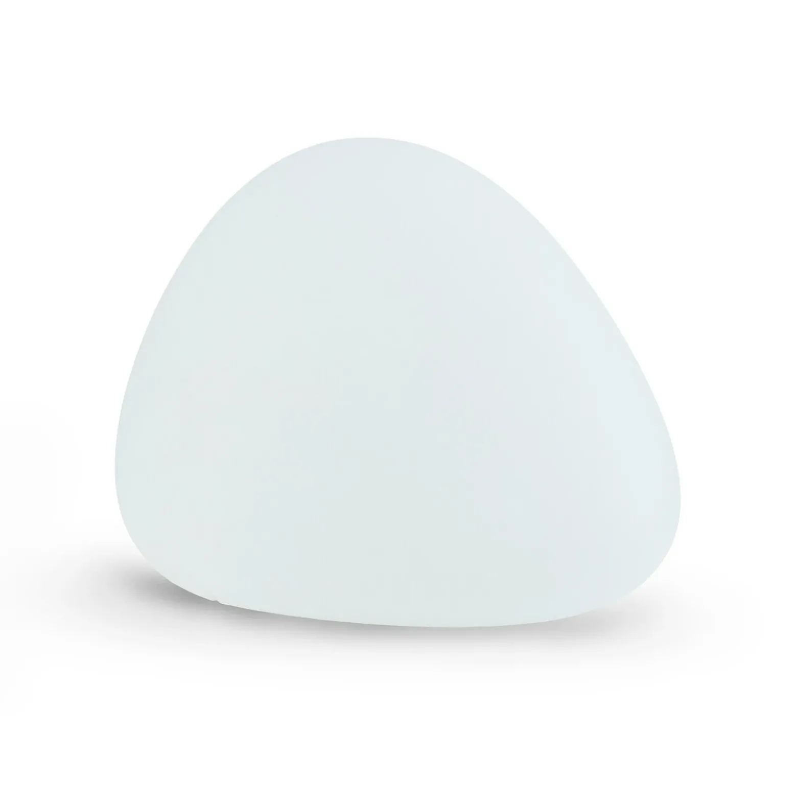 Lámpara de exterior Stone S, 45 x 30 cm, blanca, plástico, IP44
