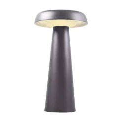 Lámpara de mesa LED Arcello atenuable, antracita