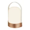 lámpara de mesa LED ASA BIG, bronce/blanco, altura 24 cm, IP44