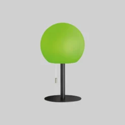 Lámpara de mesa LED batería Trivento, negro arena