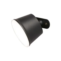 Lámpara de mesa LED batería Voet, dim negro arena
