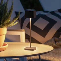 Lámpara de mesa LED Capri-Mini para exterior negro