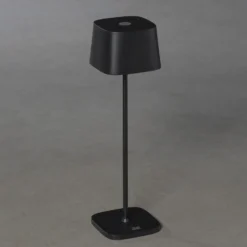 Lámpara de mesa LED Capri para exterior, negro