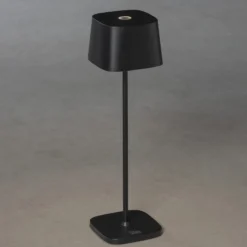 Lámpara de mesa LED Capri para exterior, negro