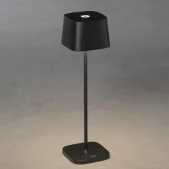 Lámpara de mesa LED Capri para exterior, negro