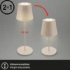 Lámpara de mesa LED con batería 7508011, beige, 2.700 K IP44 Regulador táctil