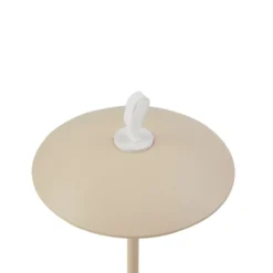 Lámpara de mesa LED con batería de Lindby Kanani, beige, atenuable