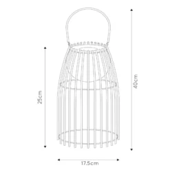 Lámpara de mesa LED Fjara, negra
