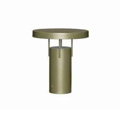 lámpara de mesa LED HÜBSCH BringMe verde oscuro metalizado, 28 cm