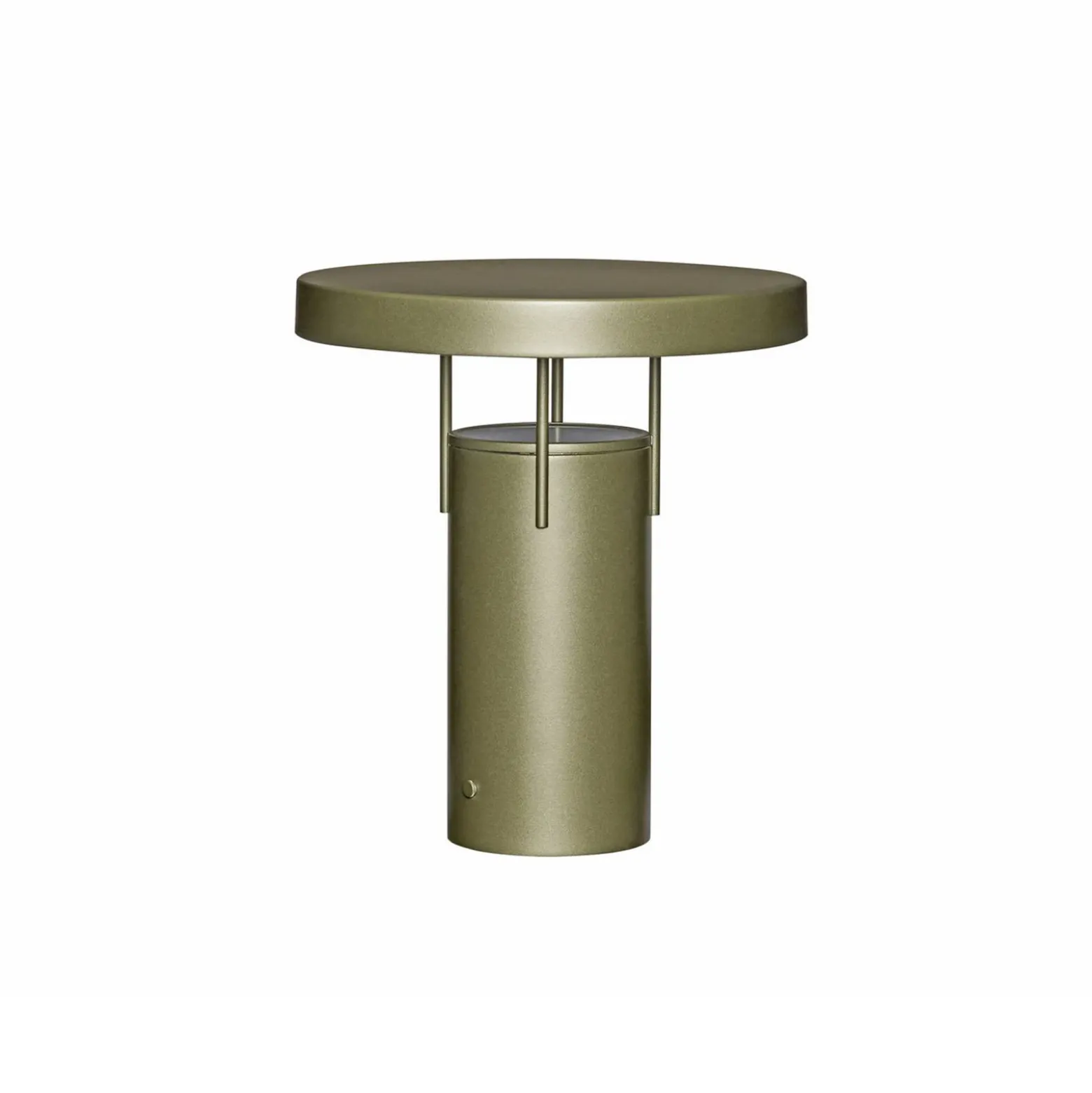 lámpara de mesa LED HÜBSCH BringMe verde oscuro metalizado, 28 cm