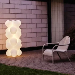 Lámpara de mesa LED JACK de Tom Dixon, blanca, 58 x 58 cm, IP65
