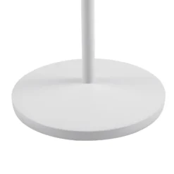Lámpara de mesa LED Lindby Esali, blanca, ranuras, 29 cm