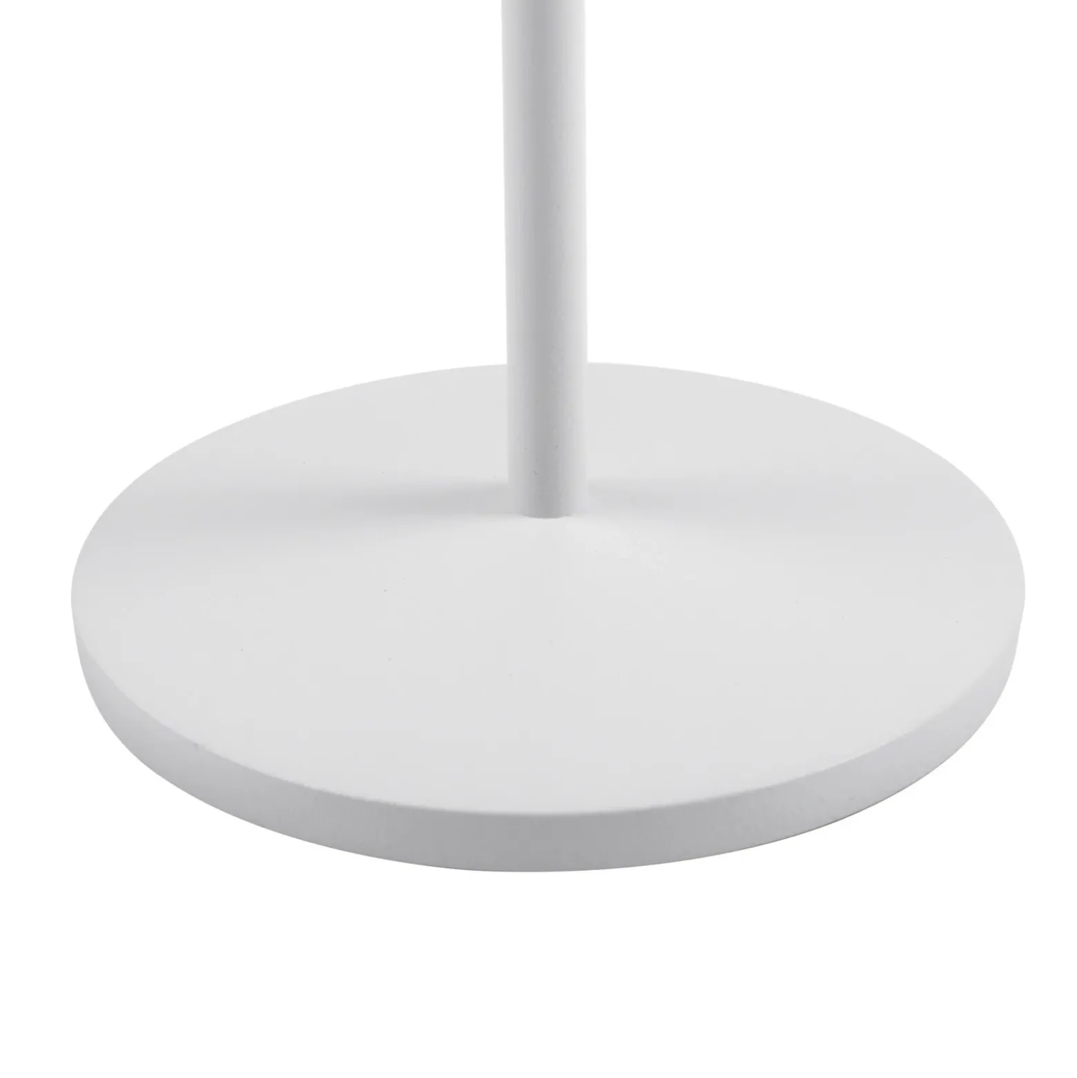 Lámpara de mesa LED Lindby Esali, blanca, ranuras, 29 cm