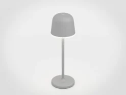 Lámpara de mesa LED Mannera con batería, gris