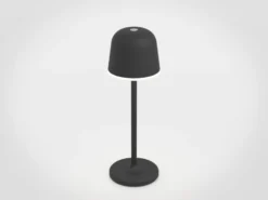 Lámpara de mesa LED Mannera con batería, negro