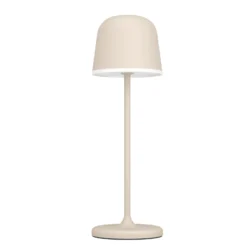 Lámpara de mesa LED Mannera con batería, arena