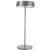 Lámpara de mesa LED Miram, batería, gris