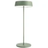 Lámpara de mesa LED Miram, batería, verde
