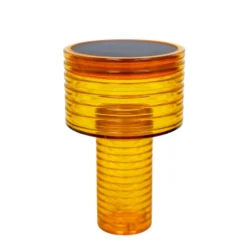 Lámpara de mesa LED Newgarden Ambar, naranja, PMMA, IP44