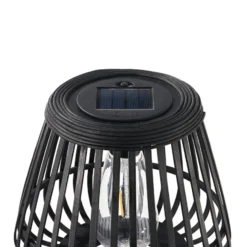 Lámpara de mesa LED Pauleen SUNSHINE GLIMMER, negra, IP44