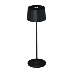 Lámpara de mesa LED Positano para exterior, negro