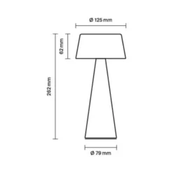 Lámpara de mesa LED recargable Solino, verde, solar/USB, 26 cm, IP44