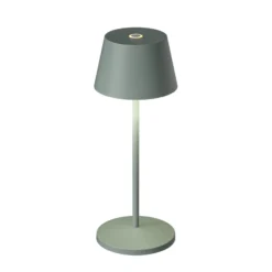 Lámpara de mesa LED recargable LOOM DESIGN Modi Micro, IP65, verde