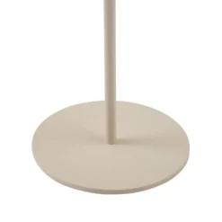 Lámpara de mesa LED recargable Ilvi de Lindby, beige, aluminio, Ø 17,5 cm