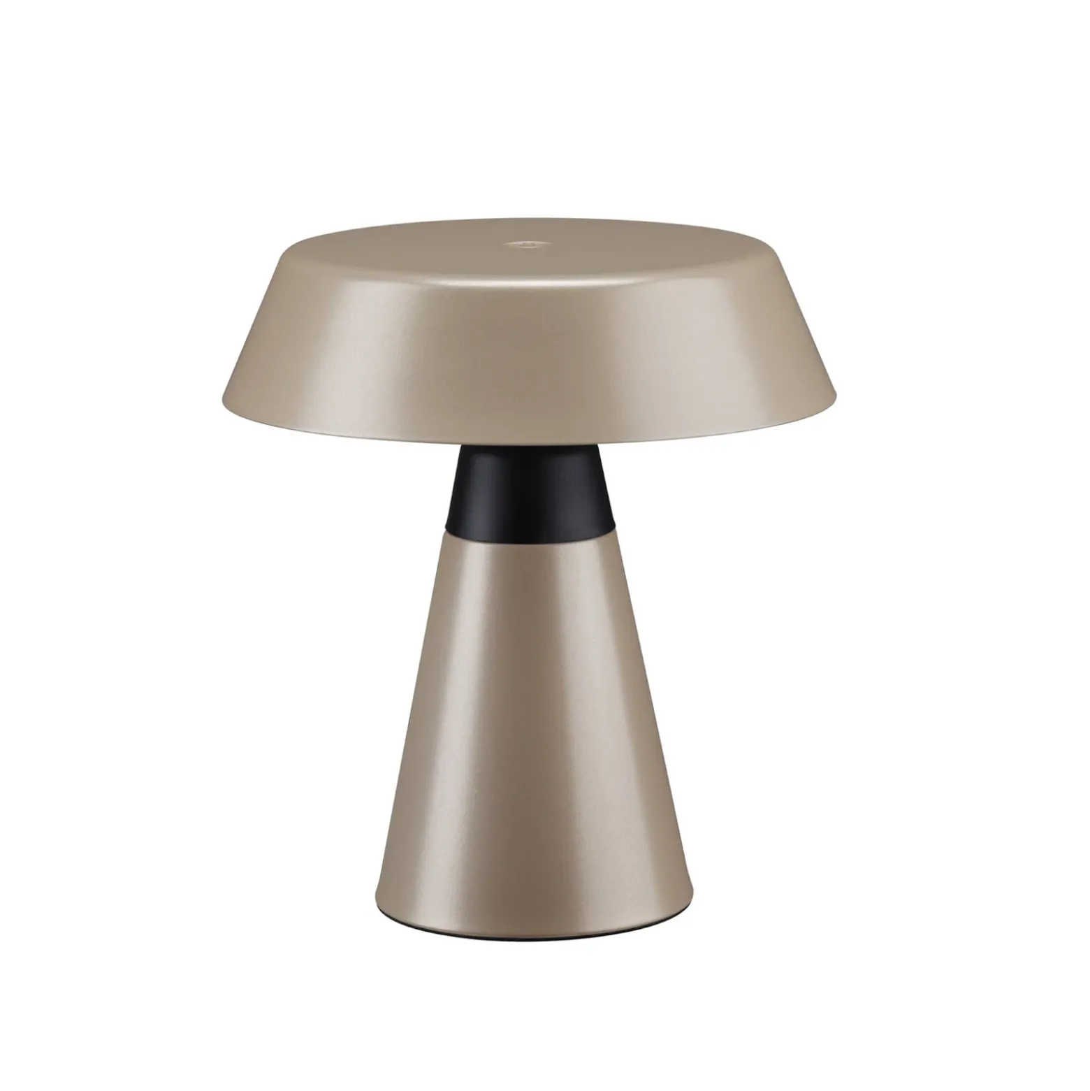 Lámpara de mesa LED recargable Paulmann Lirox, beige/negro, 20 cm, IP44