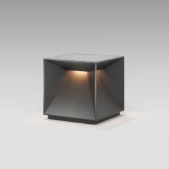 Lámpara de mesa LED recargable Nutalis, gris grafito, IP54, atenuable