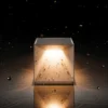 Lámpara de mesa LED recargable Nutalis, gris niebla, IP54, atenuable