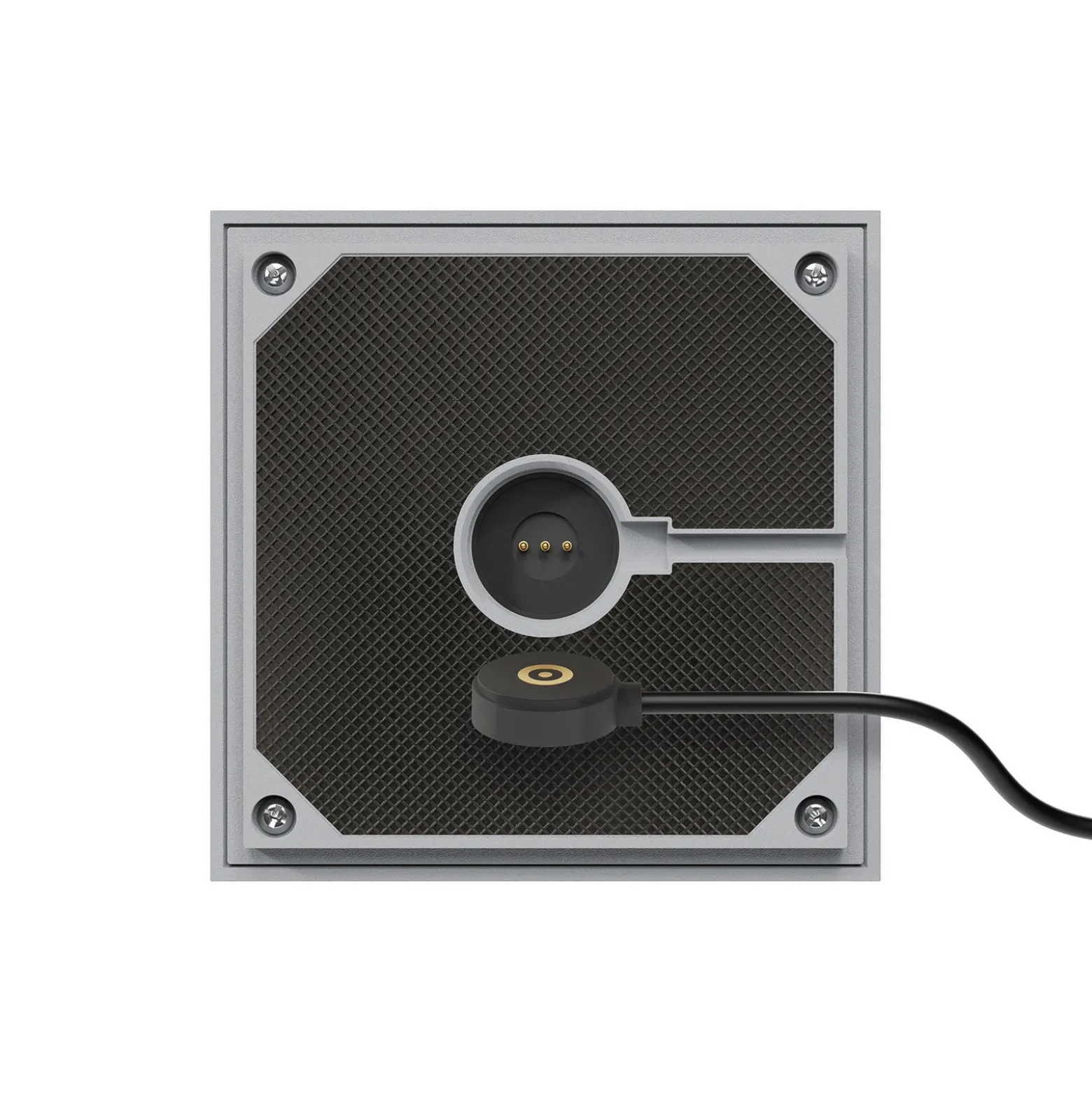 Lámpara de mesa LED recargable Nutalis, gris niebla, IP54, atenuable
