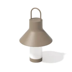 Lámpara de mesa LED recargable LOOM DESIGN Shadow Small, beige, IP65