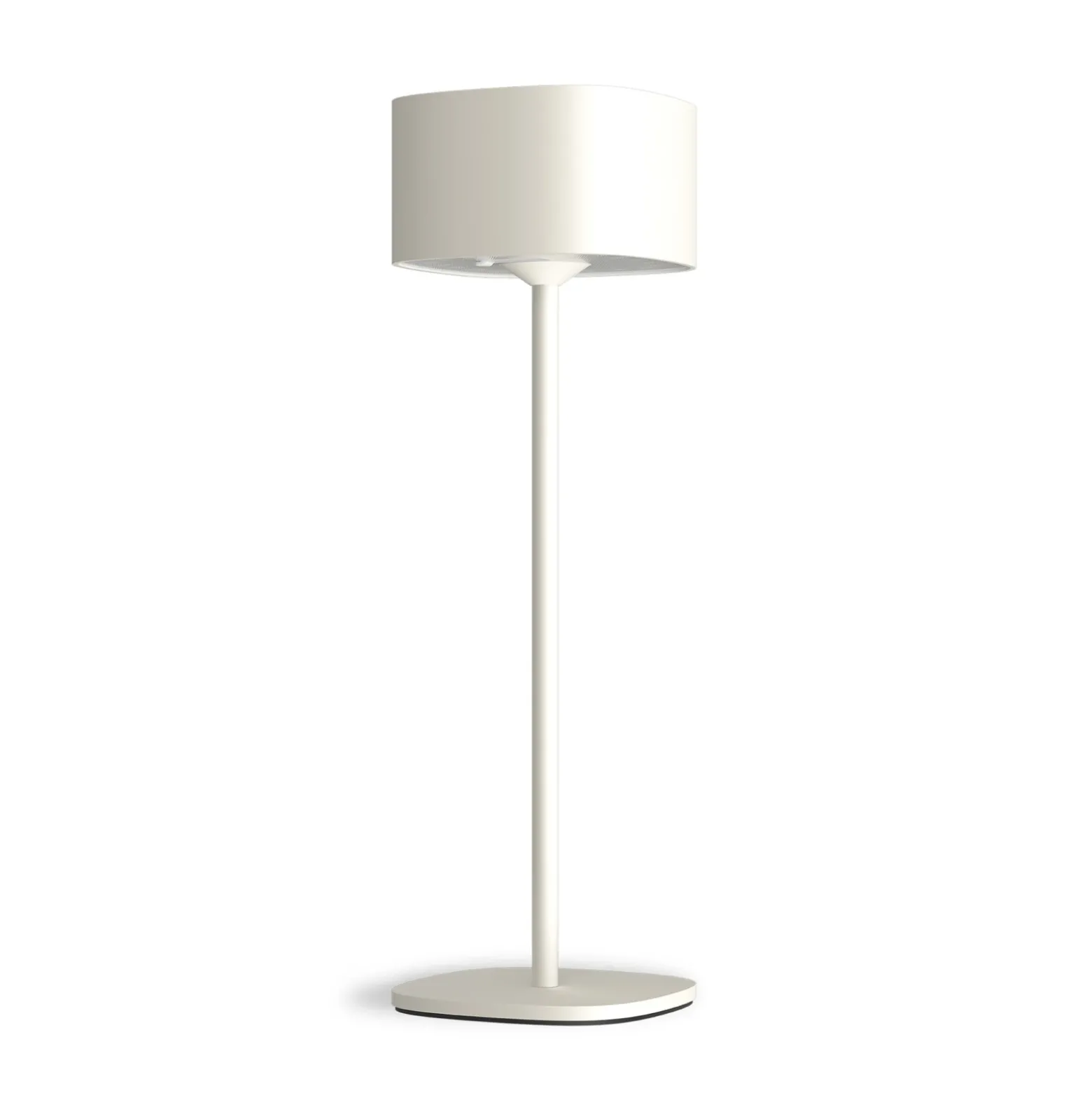 Lámpara de mesa LED recargable Calex Serino, arena, aluminio, 2700 K