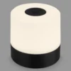 Lámpara de mesa LED recargable Smal, negra, 2.700K, atenuable