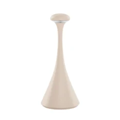Lámpara de mesa LED recargable Nudrop mini, beige duna, IP54, atenuable