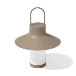 Lámpara de mesa LED recargable LOOM DESIGN Shadow Large, beige, IP65