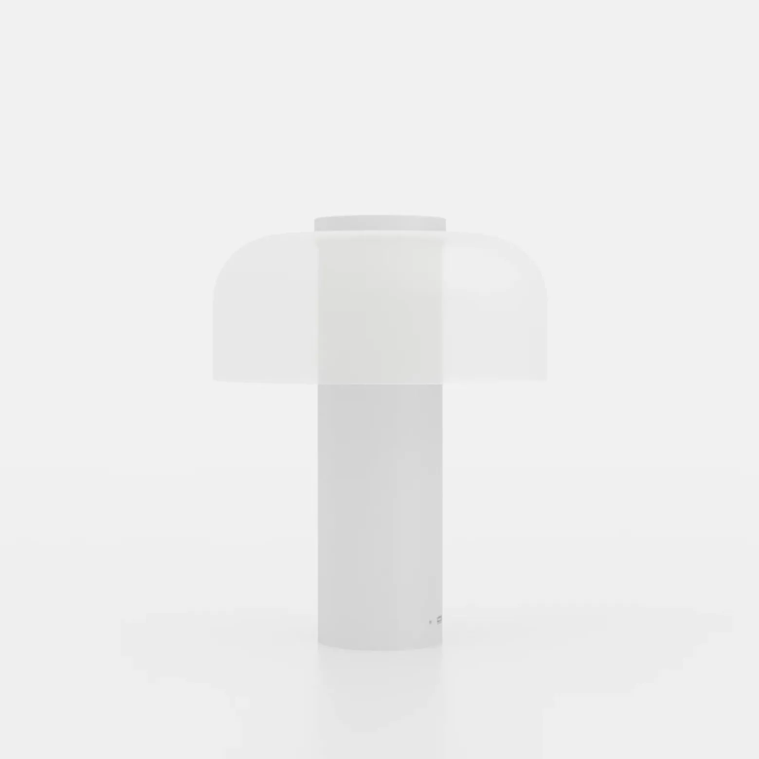 Lámpara de mesa LED recargable Ponente, Ø 16 cm, blanca, CCT, atenuable