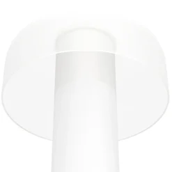 Lámpara de mesa LED recargable Ponente, Ø 16 cm, blanca, CCT, atenuable