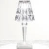 Lámpara de mesa LED recargable Kartell Battery, 30 cm, transparente, IP54