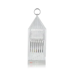 Lámpara de mesa LED recargable Kartell Lantern, color cristal, material