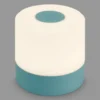 Lámpara de mesa LED recargable Smal, azul, 2.700K, atenuable